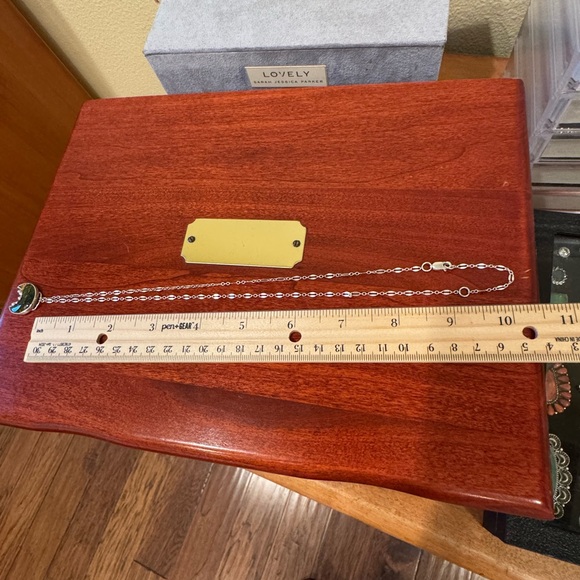 Artisan Redington Jewelry Sterling Silver Ocean Jasper Moon Pendant Necklace - Picture 6 of 16